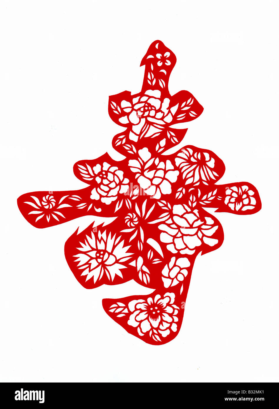 cut paper,chinese character Stock Photo Alamy