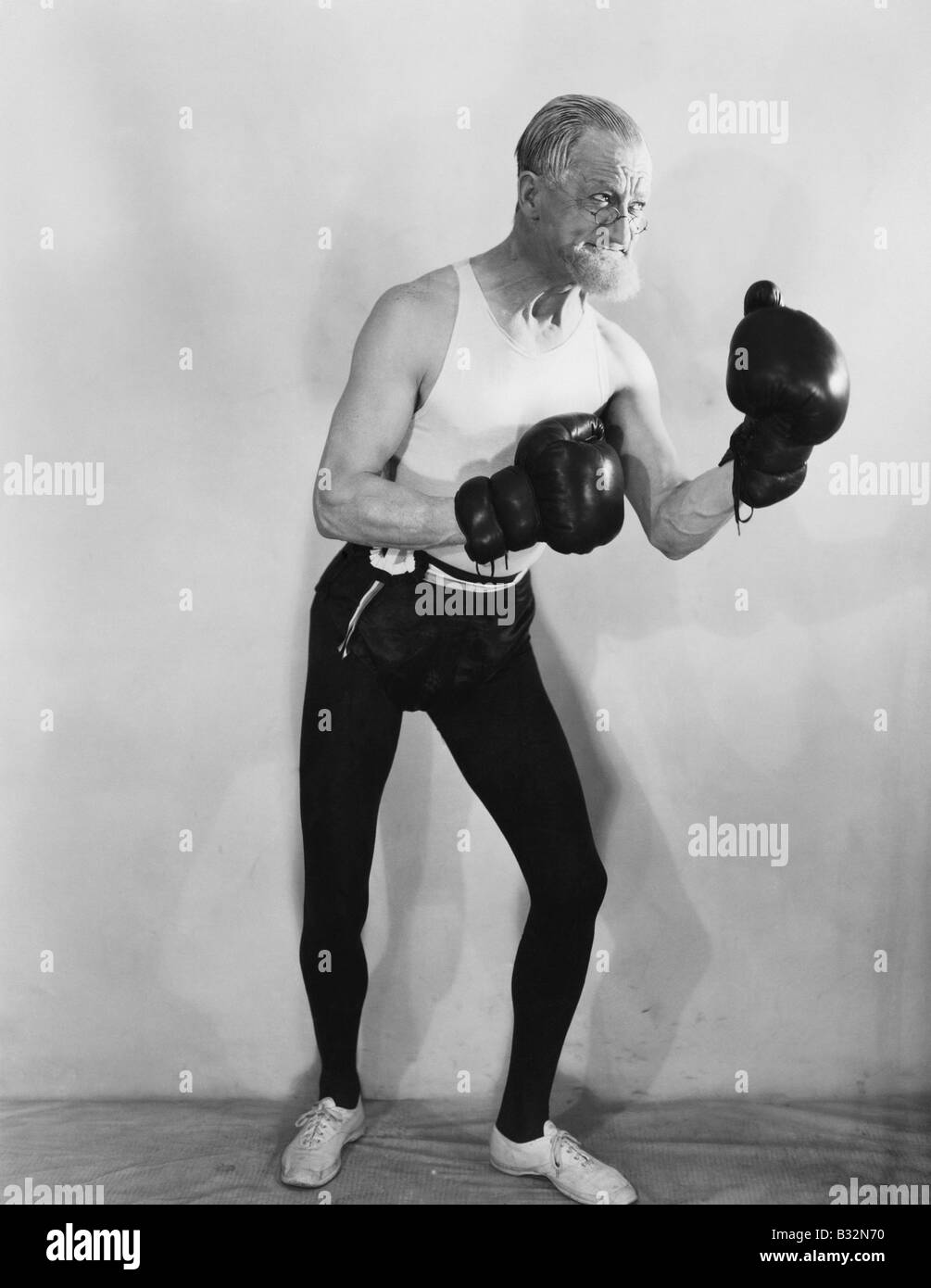Boxer funny retro Black and White Stock Photos &amp; Images - Alamy