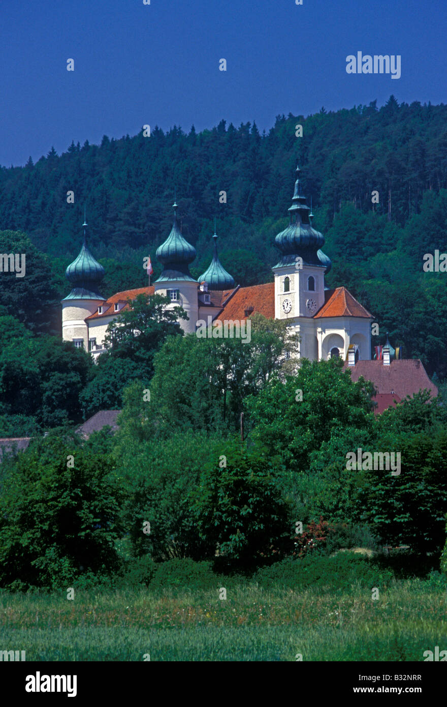 Schloss Artstetten, Artstetten Castle, town of Artstetten, Artstetten, Lower Austria, Lower Austria State, Austria, Europe Stock Photo