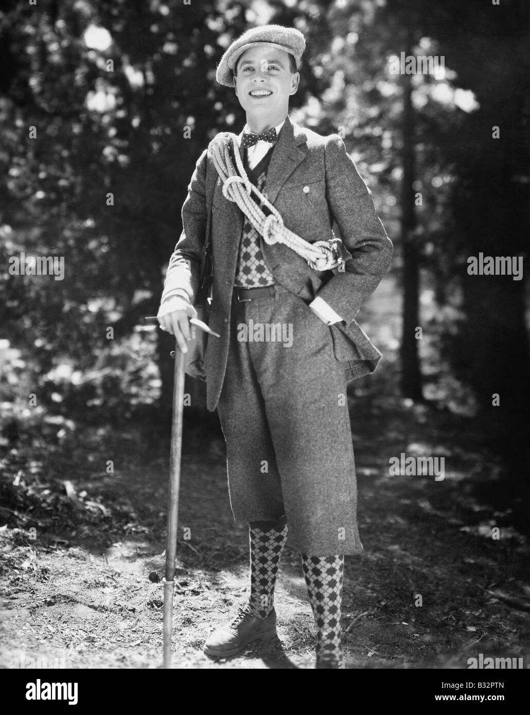 Young confident male climber Black and White Stock Photos & Images - Alamy
