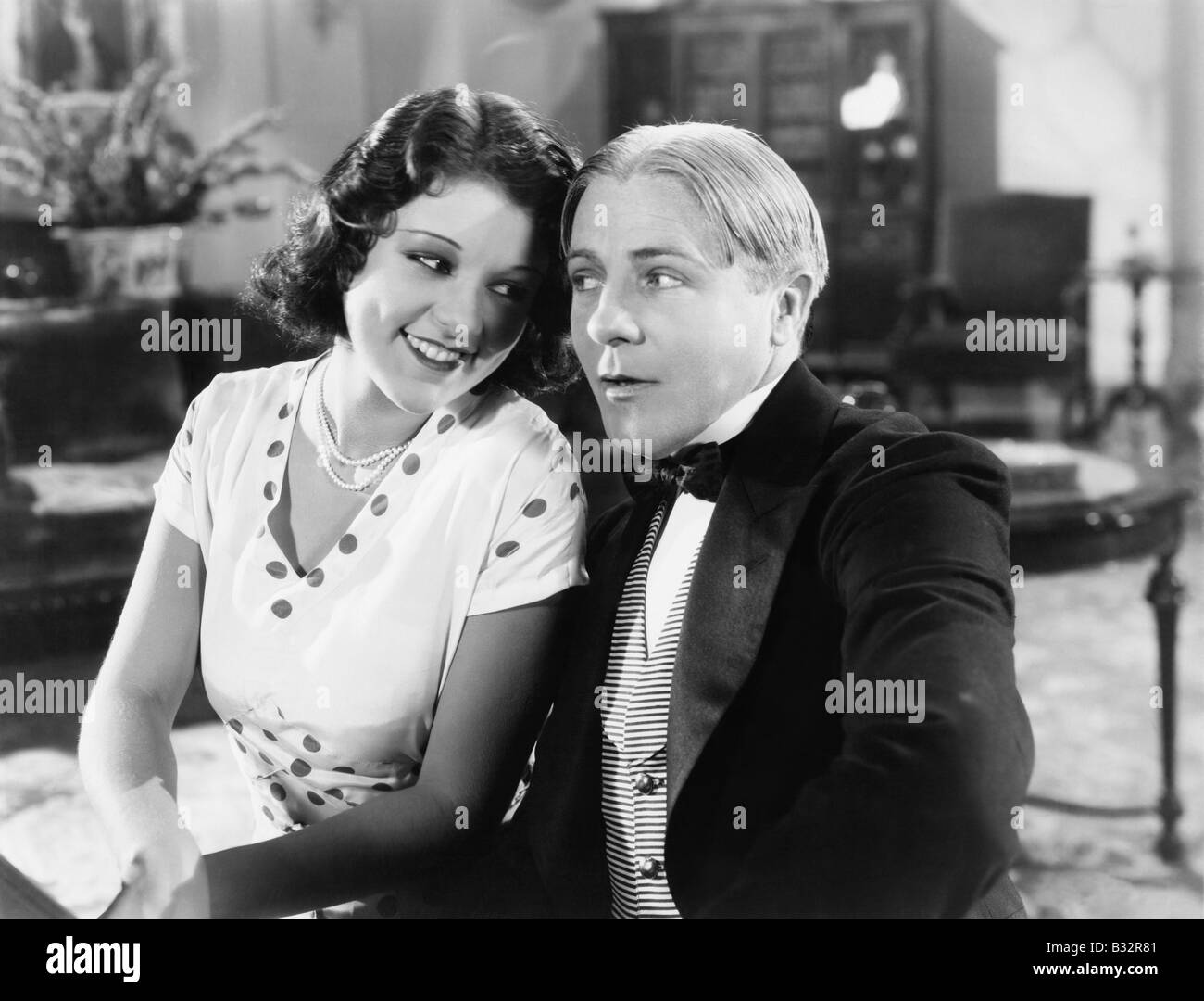 Couple love fond looking man woman hi-res stock photography and images ...