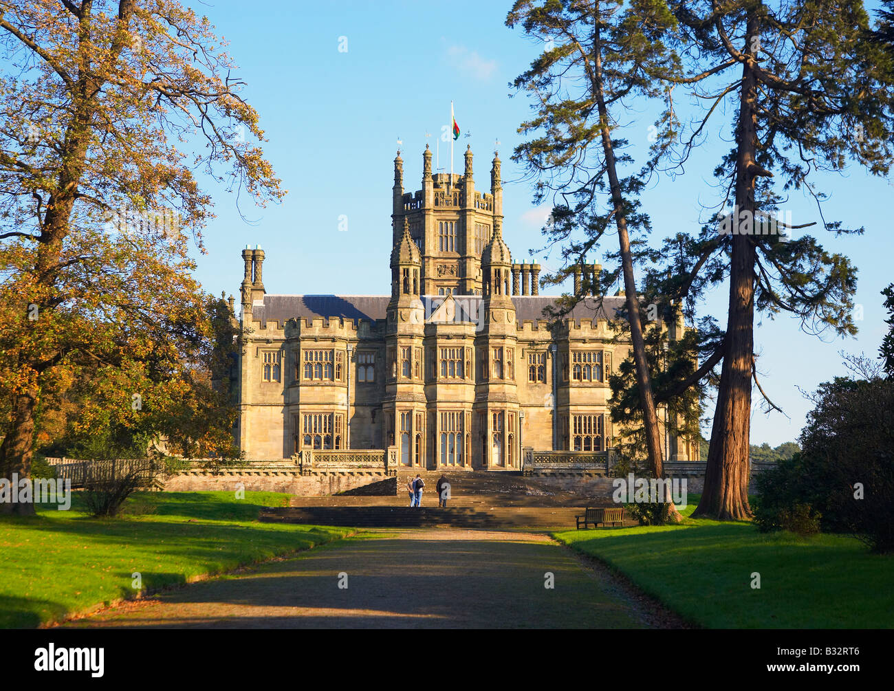 Margam Castle in Margam Park, Port Talbot, South Wales, UK Stock Photo