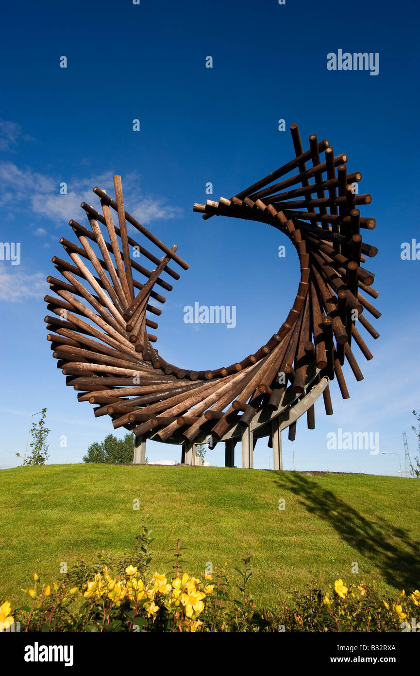 Locky Morris Polestar sculpture Letterkenny Co.Donegal Ireland Stock