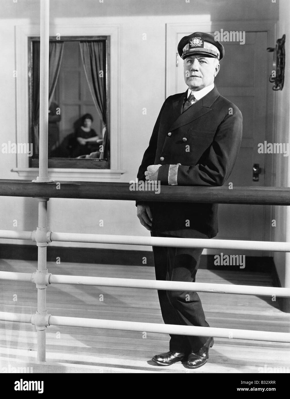 Ship captain Black and White Stock Photos & Images - Alamy