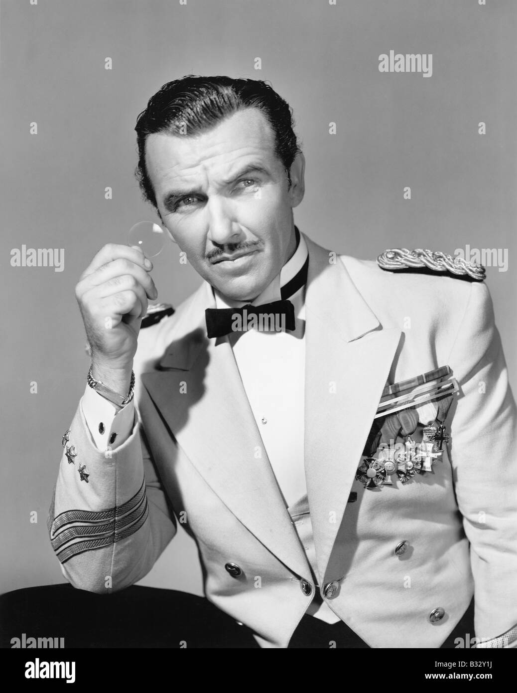 Elegant man in his formal uniform Stock Photo