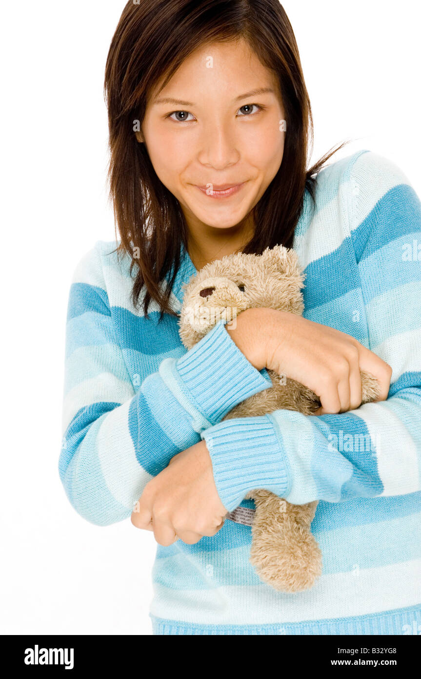 Teenage girl teddy bear hi-res stock photography and images - Alamy