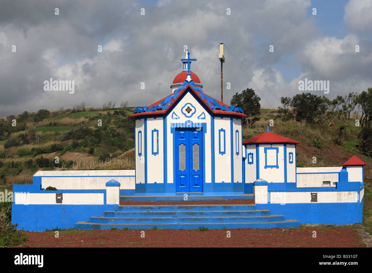 Nossa Senhora do Monte chapel in the town of Agua de Pau. Sao Miguel