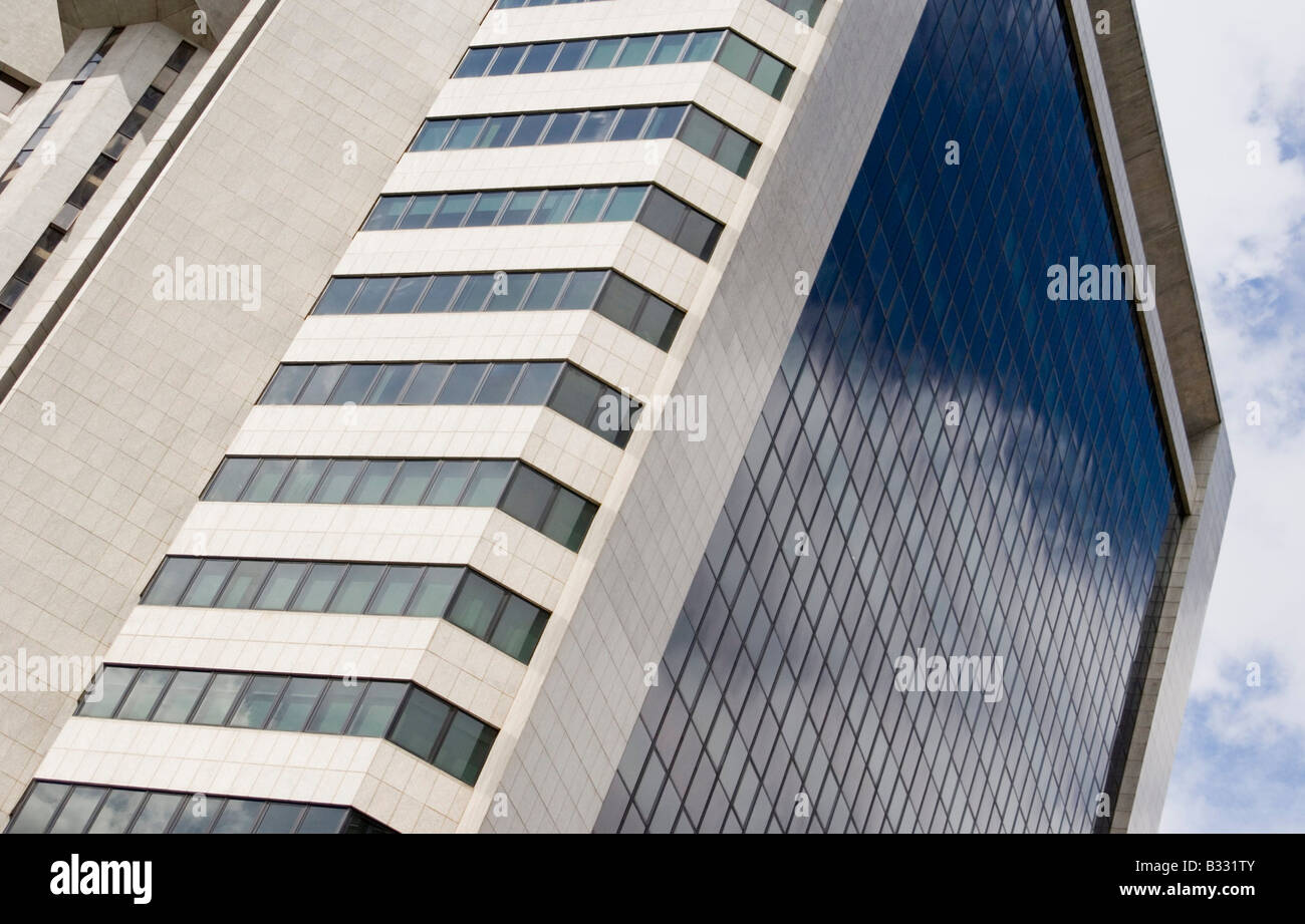 Tall office buildings in Singapore Stock Photo