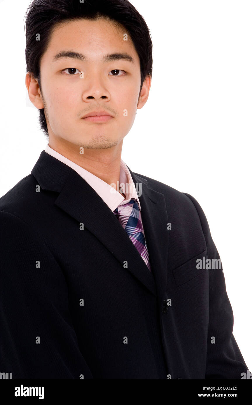 A young asian businessman isolated on white background Stock Photo - Alamy