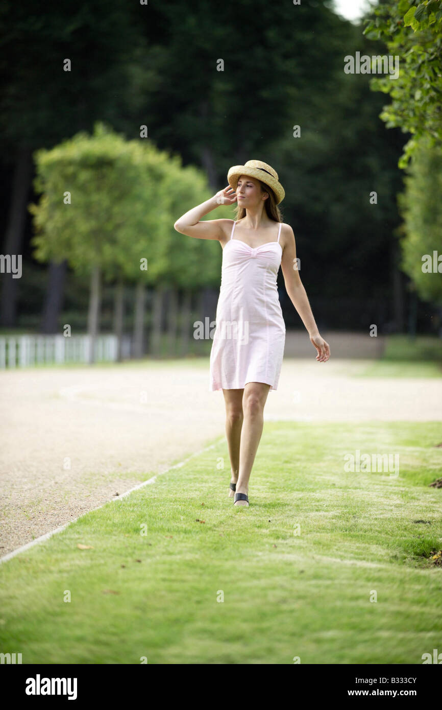 young woman in the park Stock Photo - Alamy