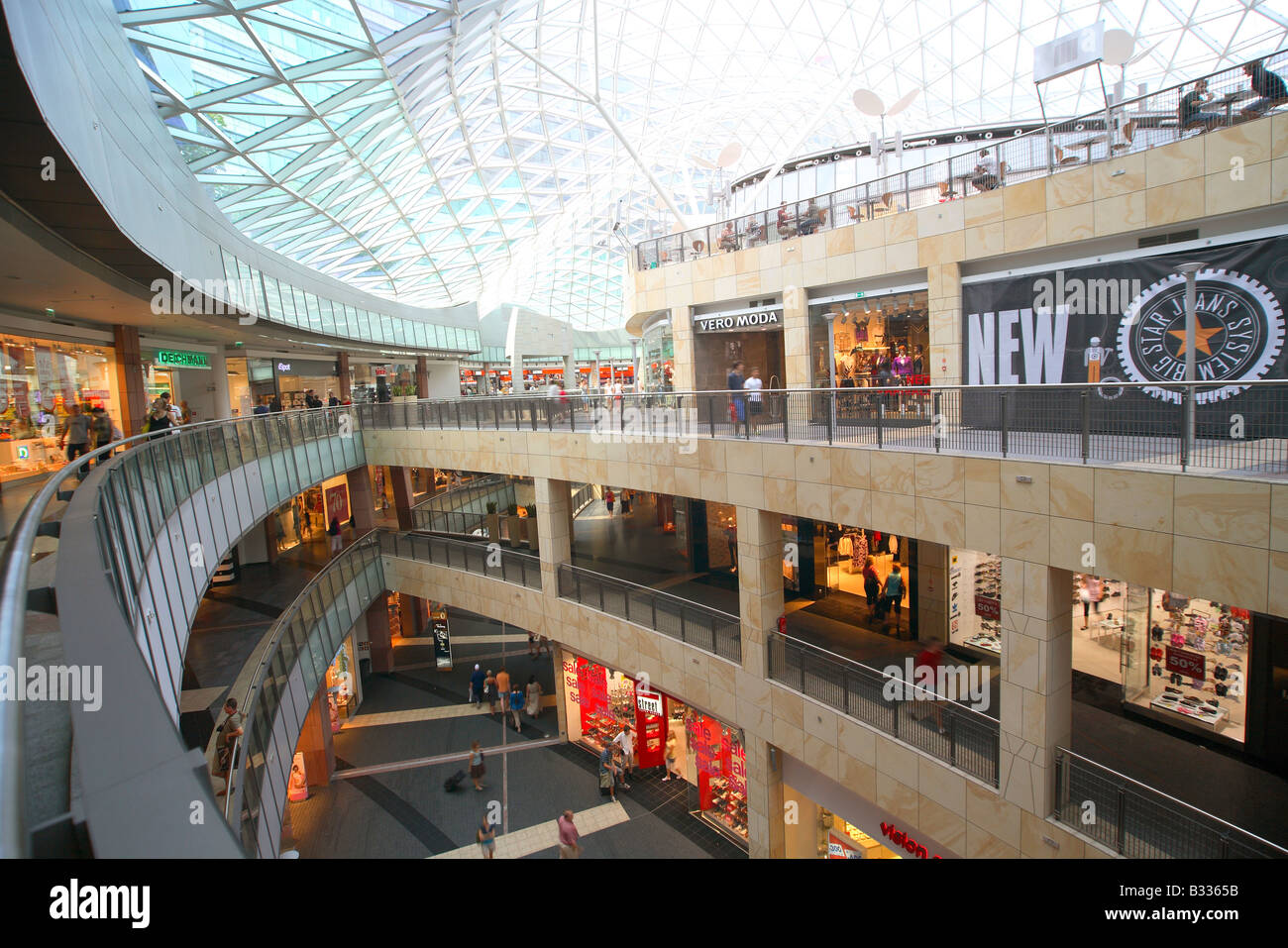 Warsaw, Warszawa, Poland, shopping mall, Golden terraces Zlote tarasy ...