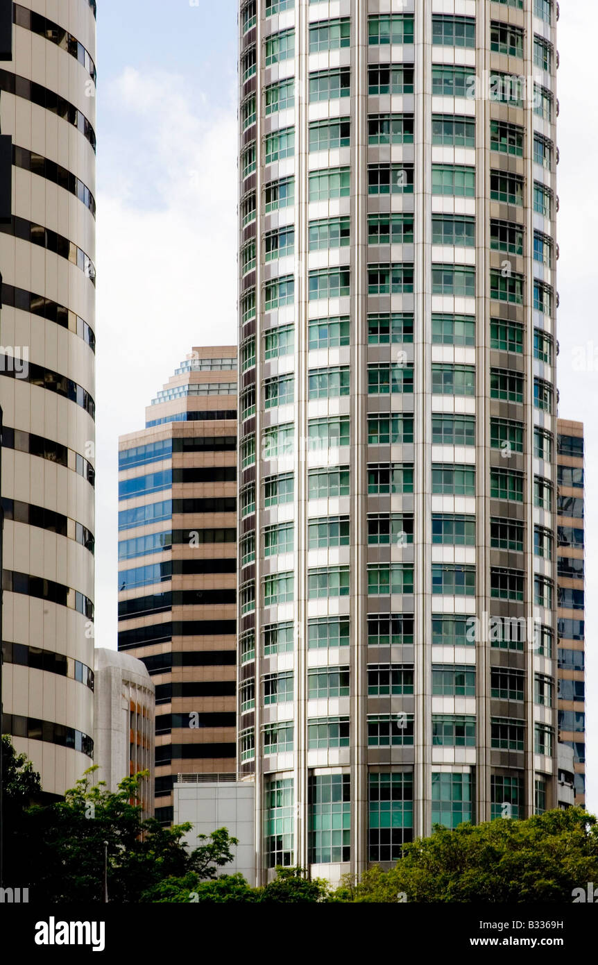 Office buildings in Singapore's central business district Stock Photo