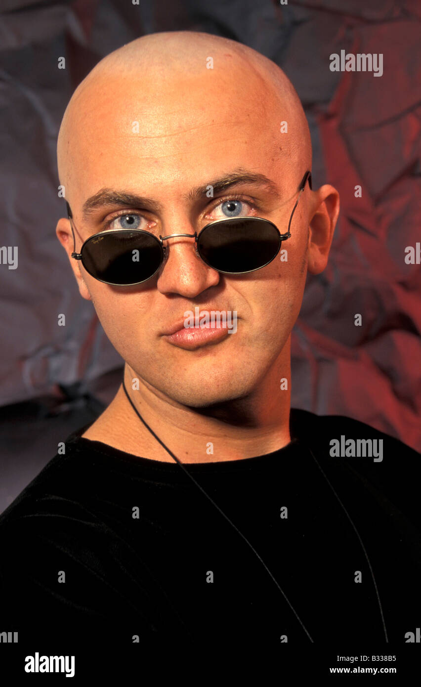 Man with bald head Stock Photo Alamy