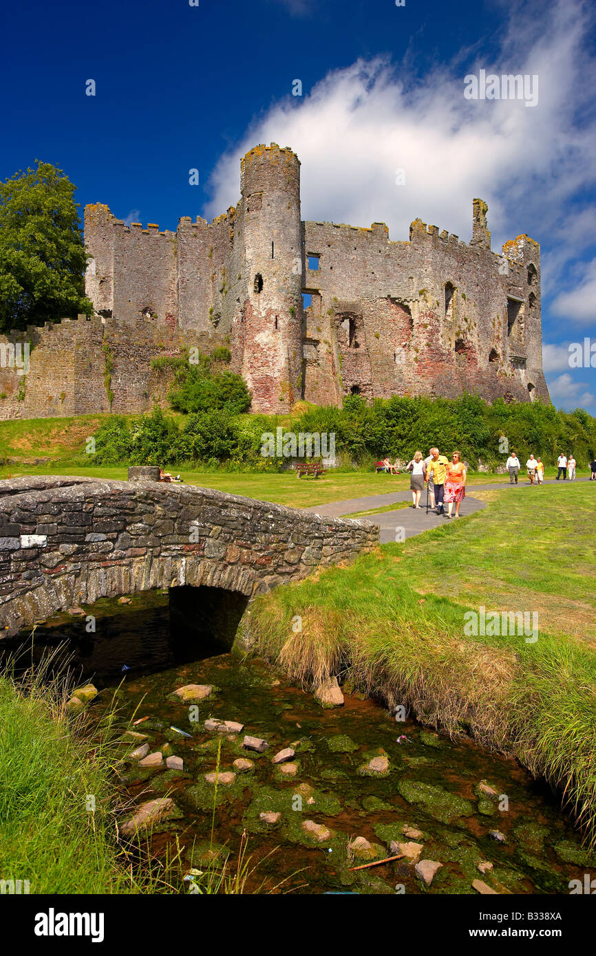 Laugharne Castle in West Wales, UK Stock Photo Alamy
