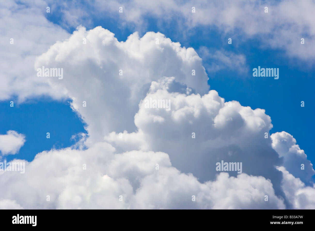 Cloudy sky with towering cumulus Netherlands Stock Photo