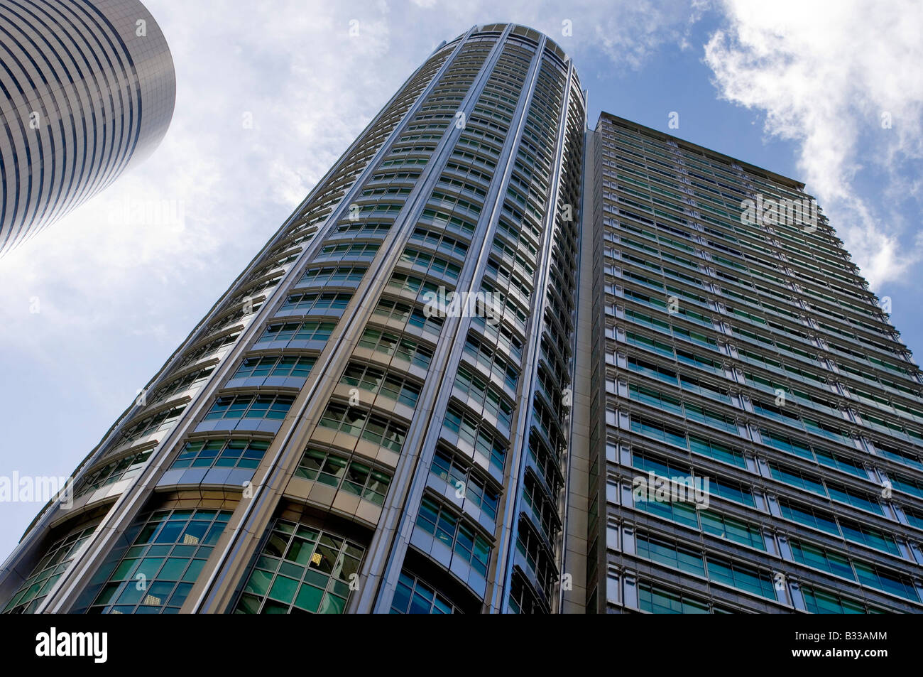 Tall office buildings in Singapore Stock Photo