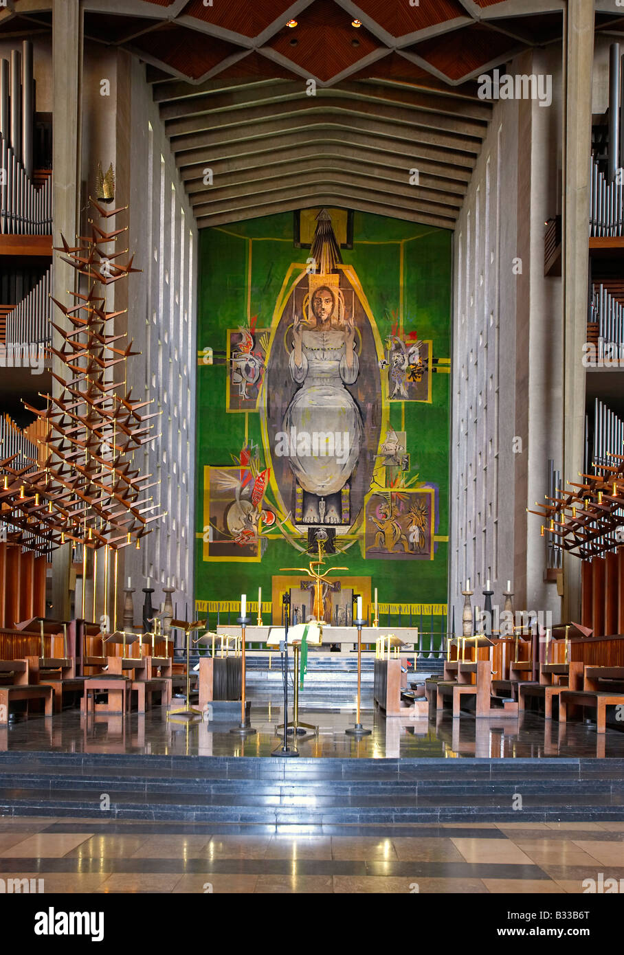 Interior of Coventry Cathedral, Coventry, England, UK Stock Photo - Alamy