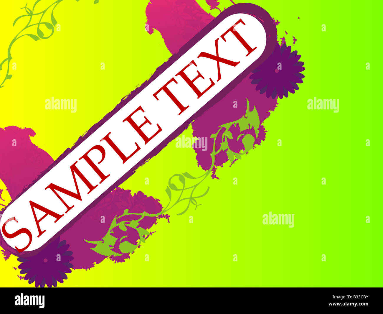 color splatter with text-template Stock Photo - Alamy
