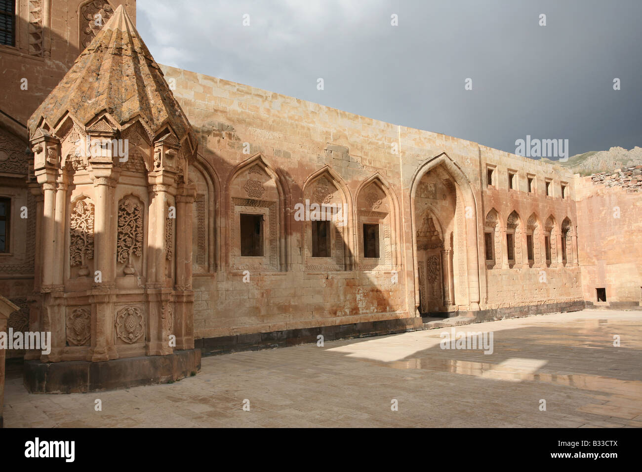 Ishak Pasa Palace near Dogubeyazit, Agri, Turkey Stock Photo