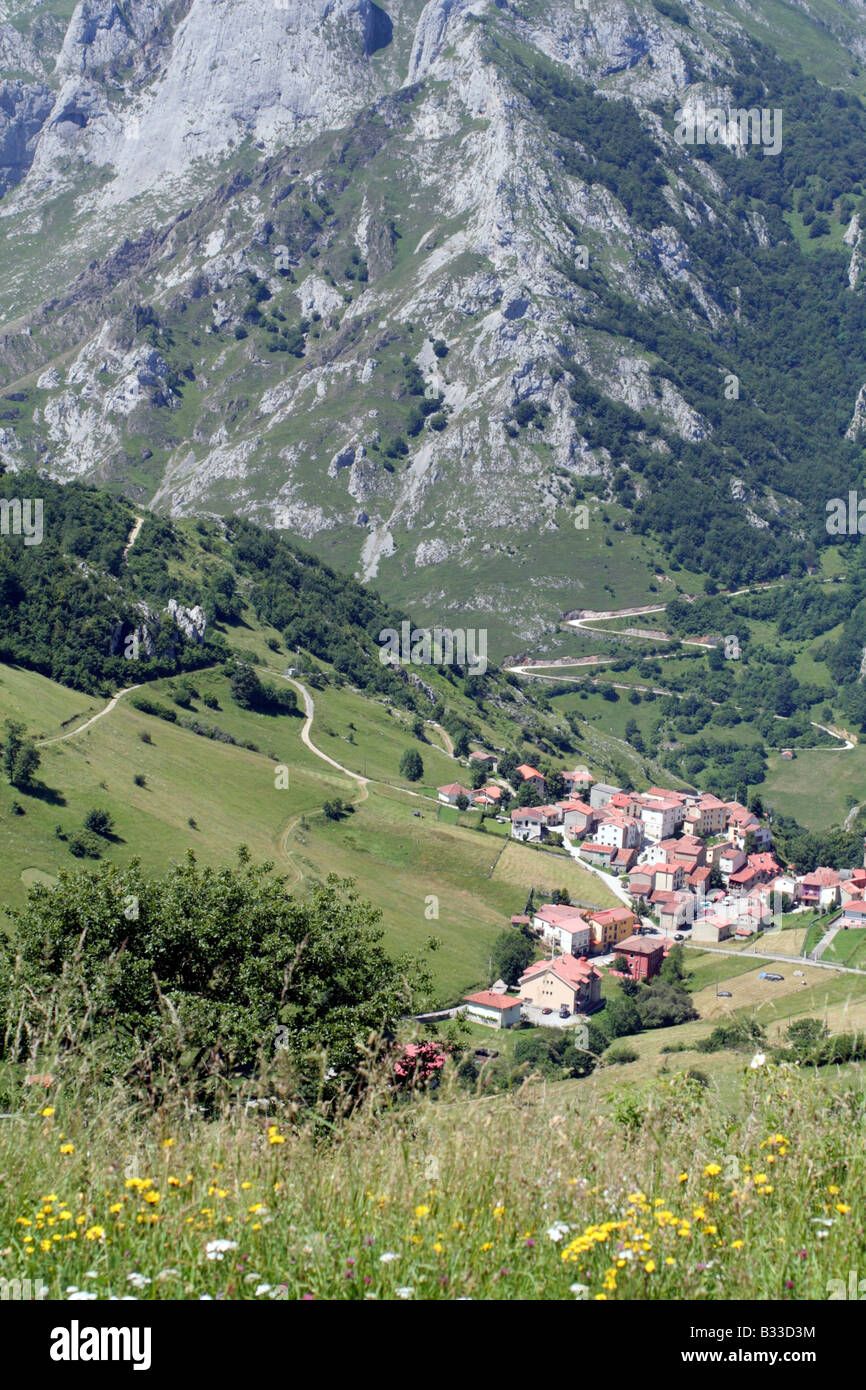 Above Sotres Picos de Europa Asturias Spain España Stock Photo