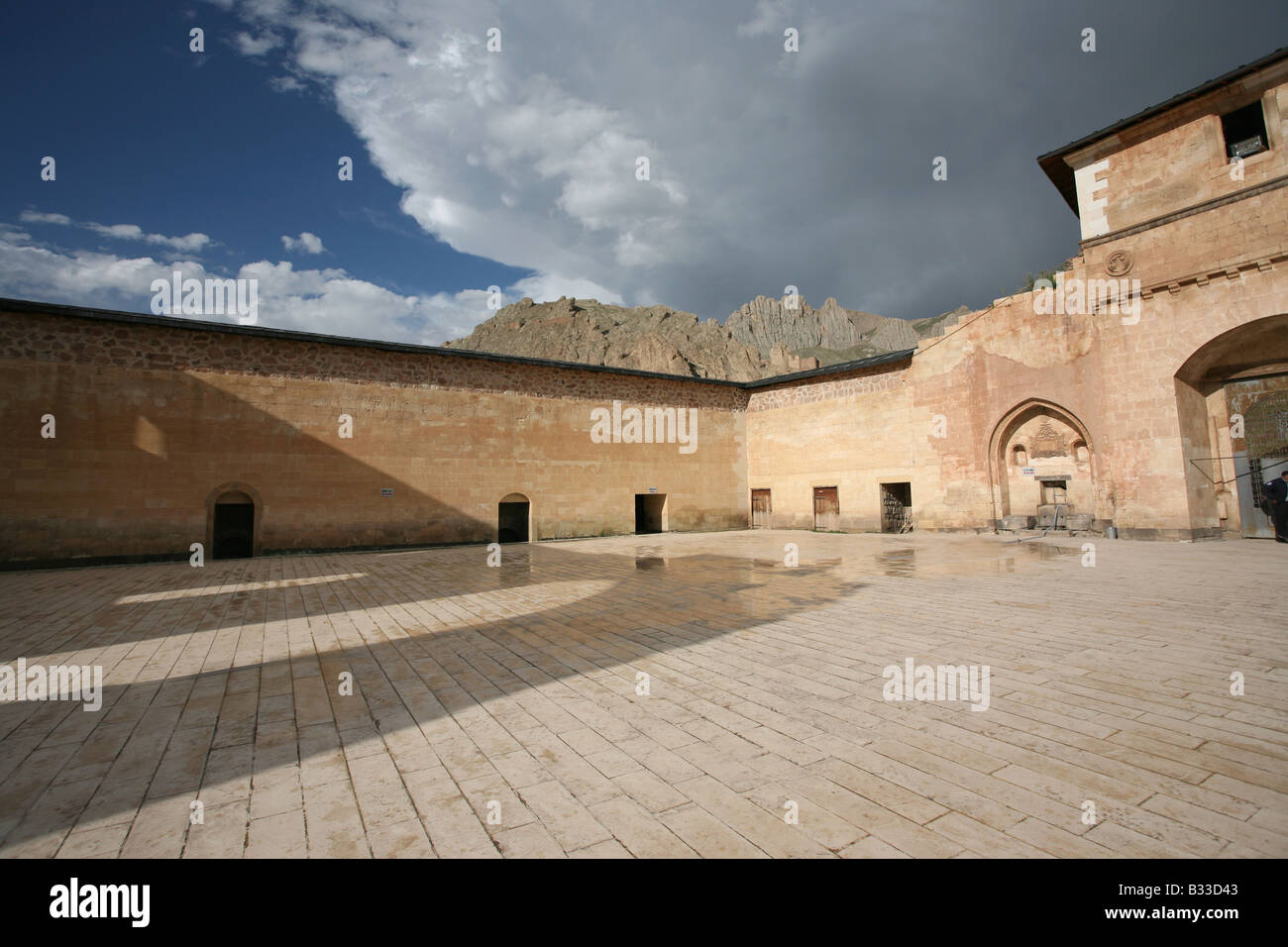Ishak Pasa Palace near Dogubeyazit, Agri, Turkey Stock Photo