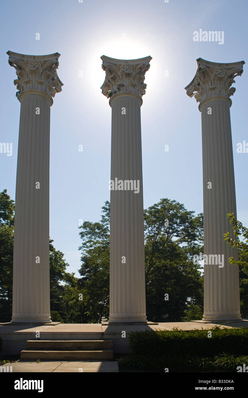 Westminster College Columns Stock Photo