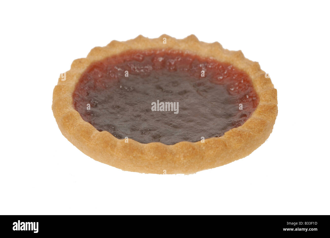cut out of a jam tart Stock Photo