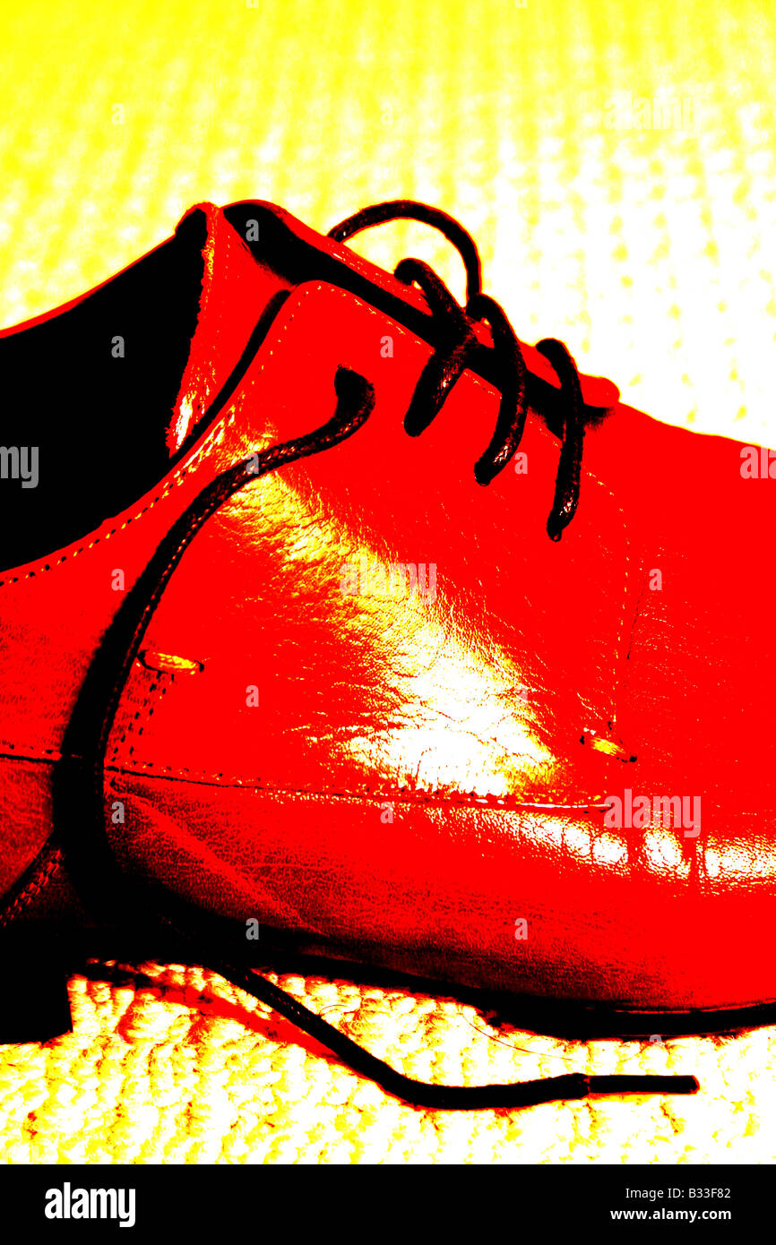 Brown leather mens shoe hi-res stock photography and images - Alamy