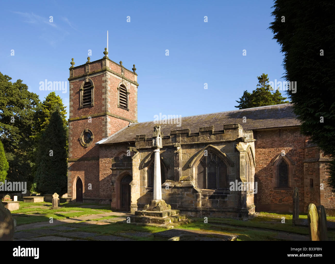UK Cheshire Knutsford Peover Superior St Lawrences church in grounds of