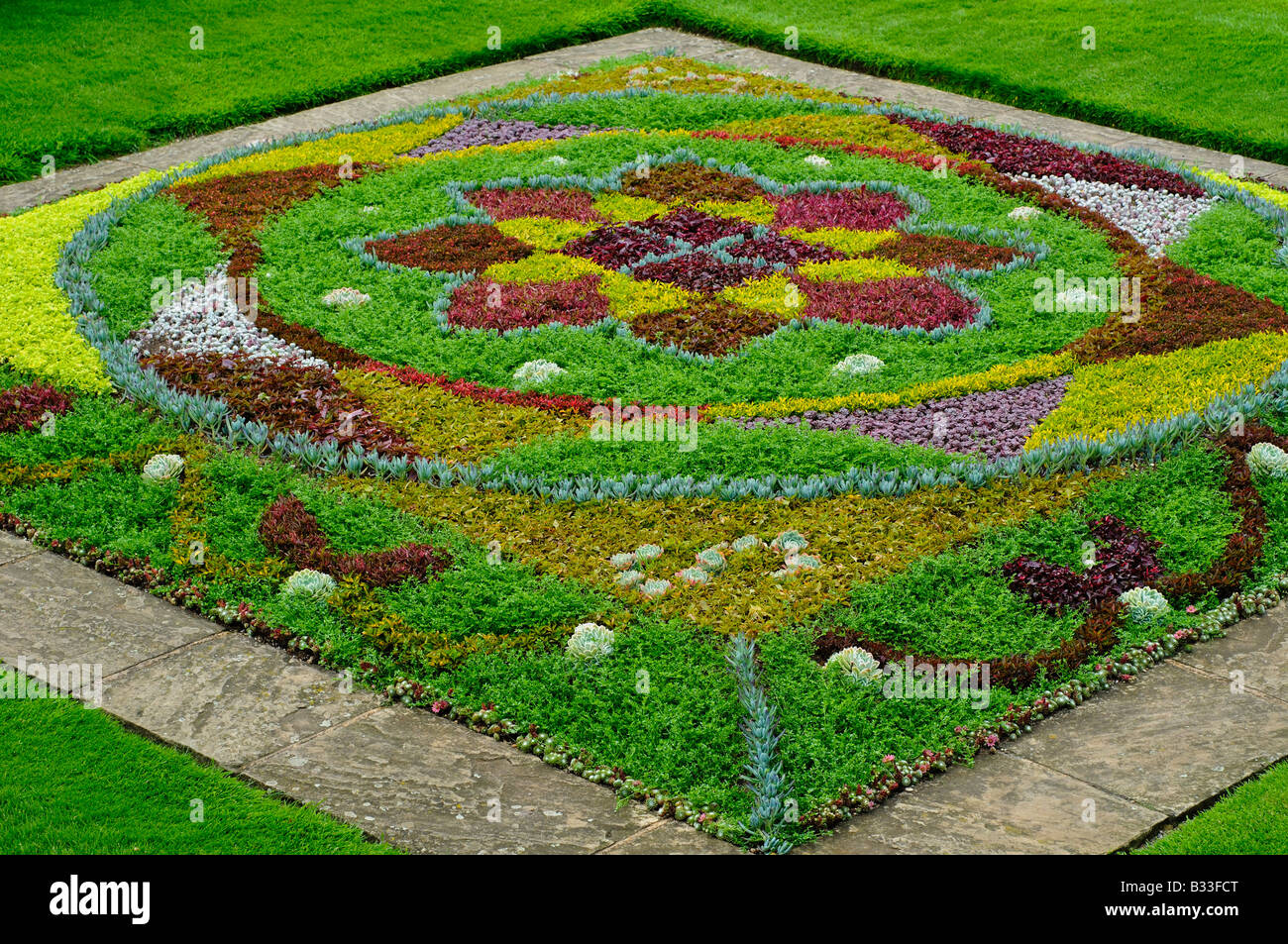 Carpet bed made of 10 000 plants Stock Photo Alamy