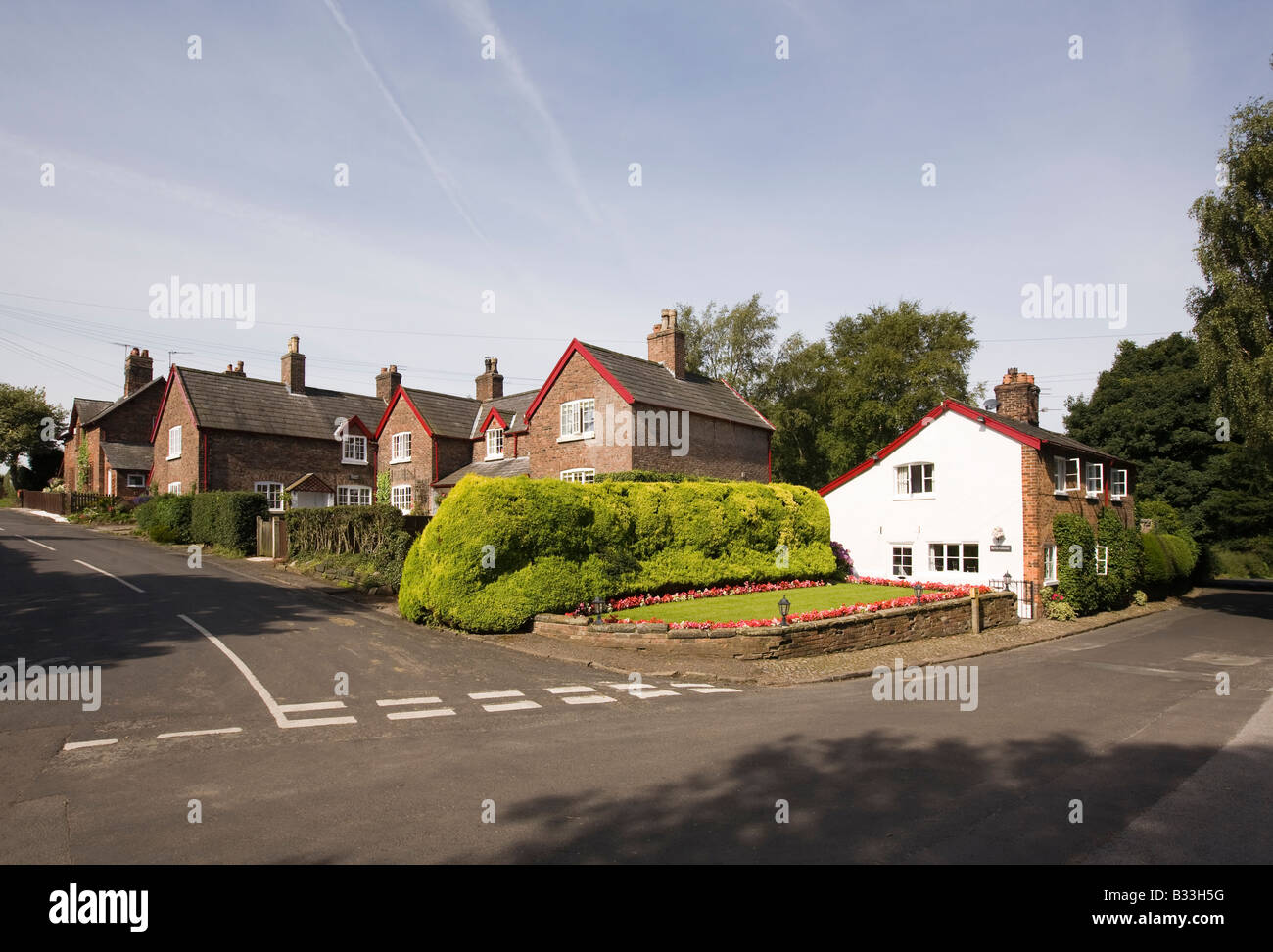 UK Cheshire Knutsford Rostherne Village Tatton Estate houses Stock