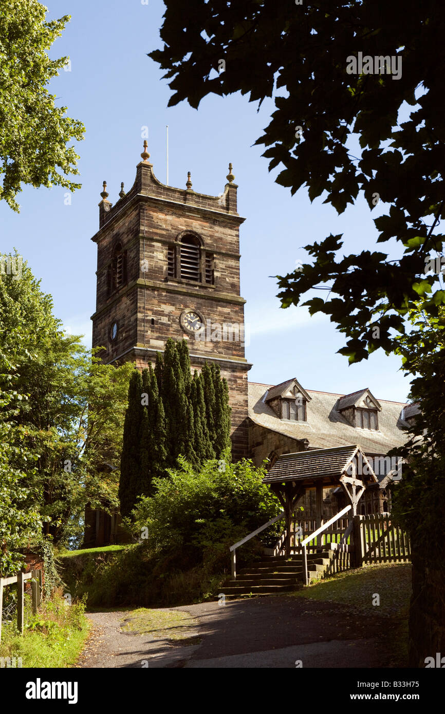 UK Cheshire Knutsford Rostherne Village St MaryÕs Church with 1640 self