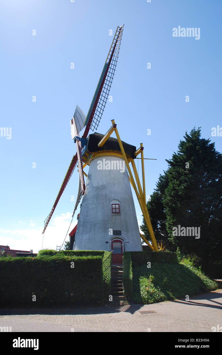 windmill Grijpskerke Walcheren Zeeland netherlands Stock Photo