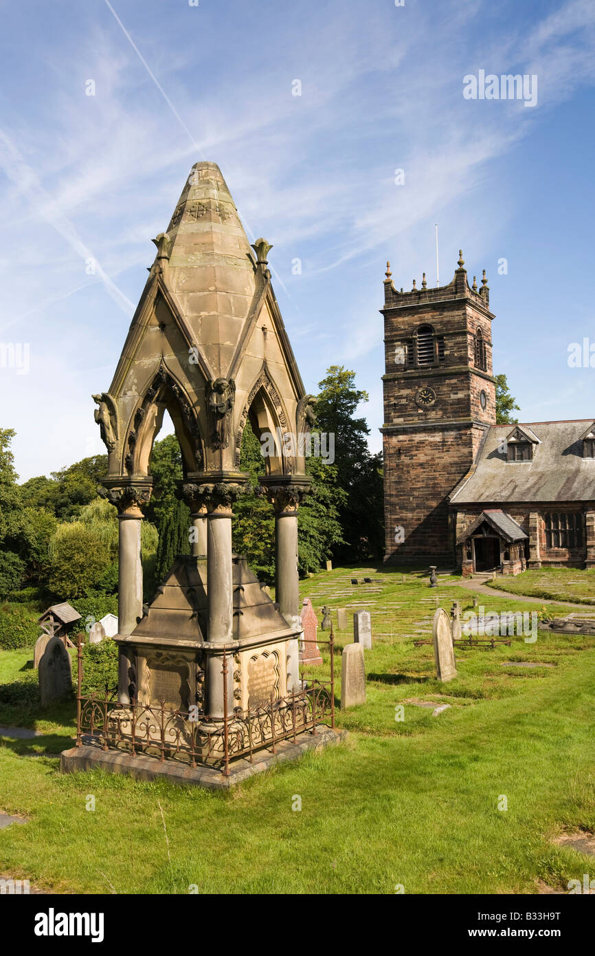 UK Cheshire Knutsford Rostherne Village St Marys Church Simpson family