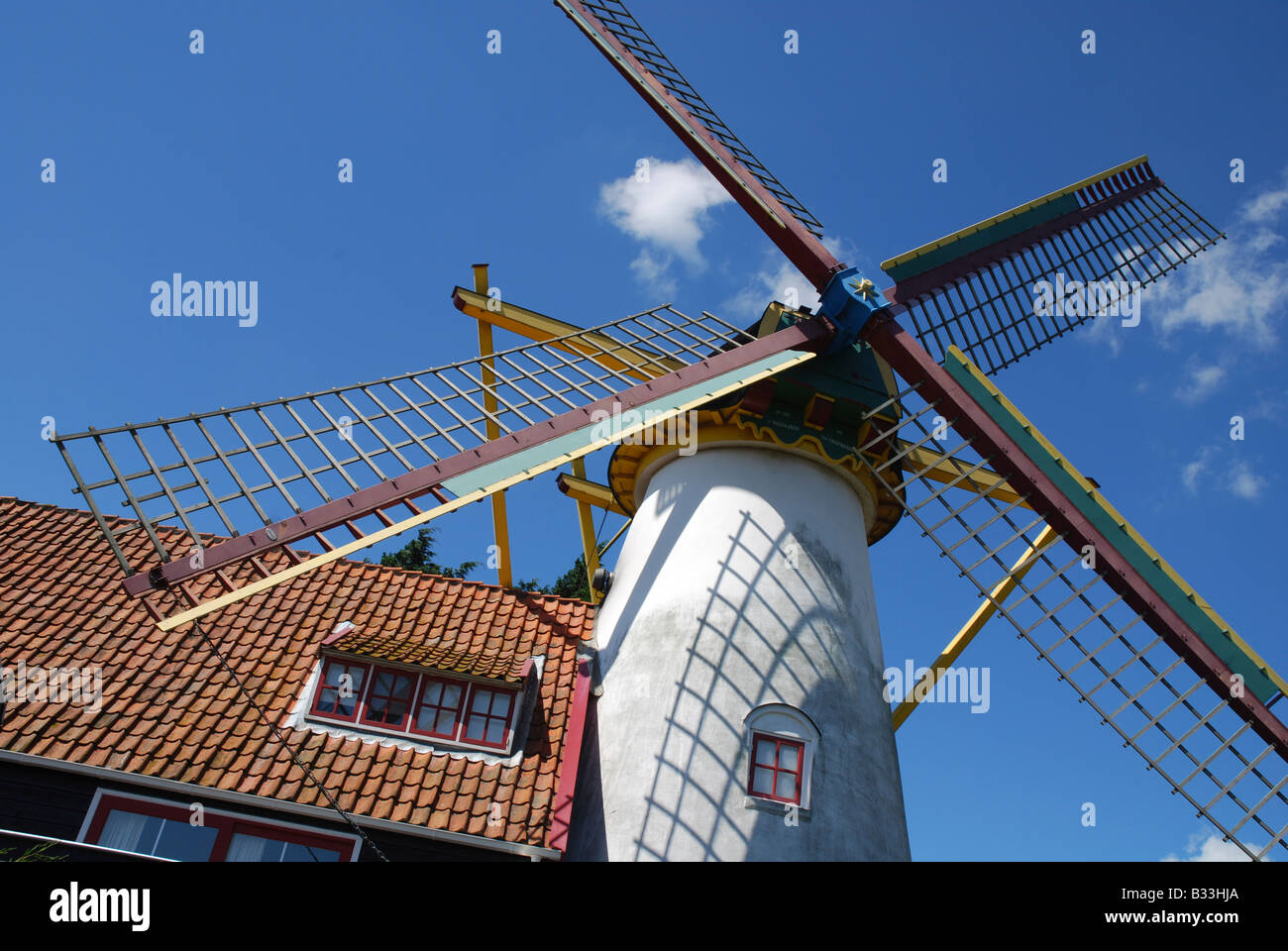 windmill Grijpskerke Walcheren Zeeland netherlands Stock Photo