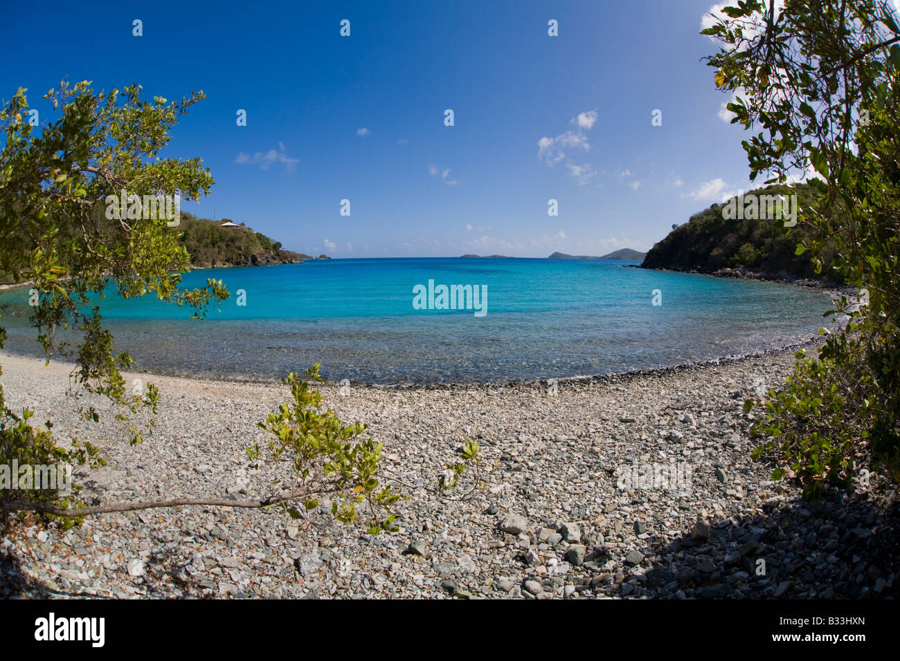 Haulover Bay on the East End on the caribbean island of St John in the