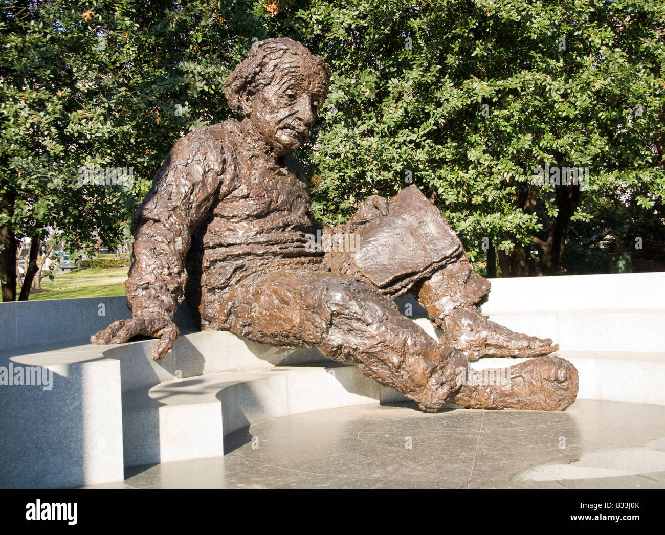 Washington DC USA Albert Einstein Memorial bronze sculpture on the National Mall Photo copyright