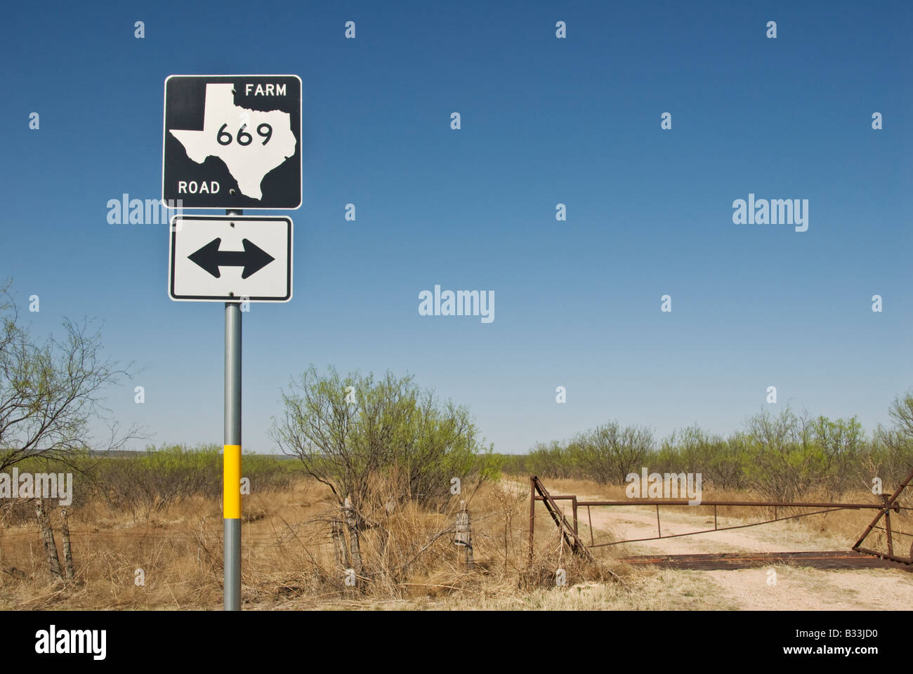 Texas Farm Road Sign High Resolution Stock Photography and Images Alamy
