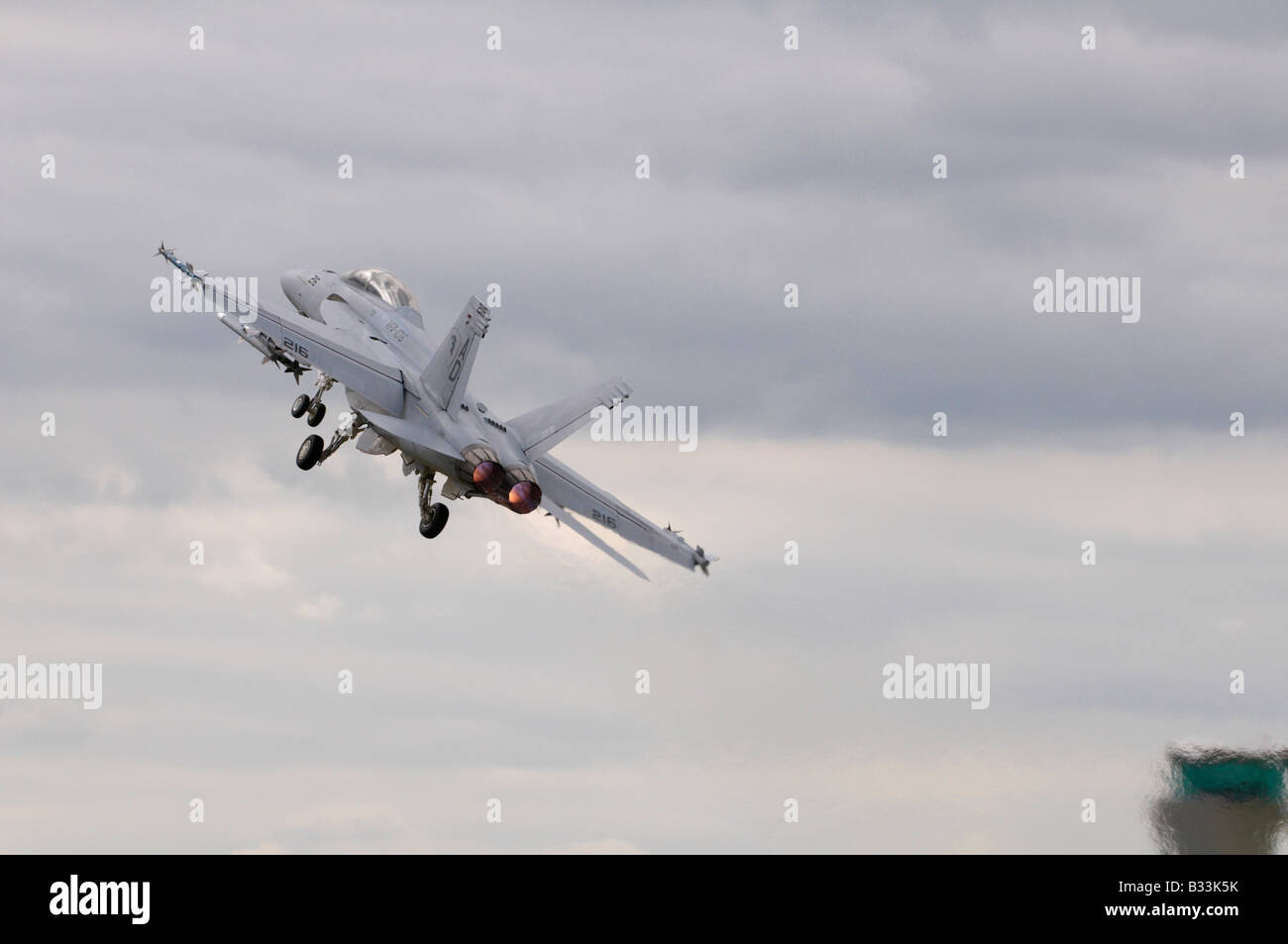 Boeing F/A-18F Super Hornet Farnborough Air Show 2008 Stock Photo