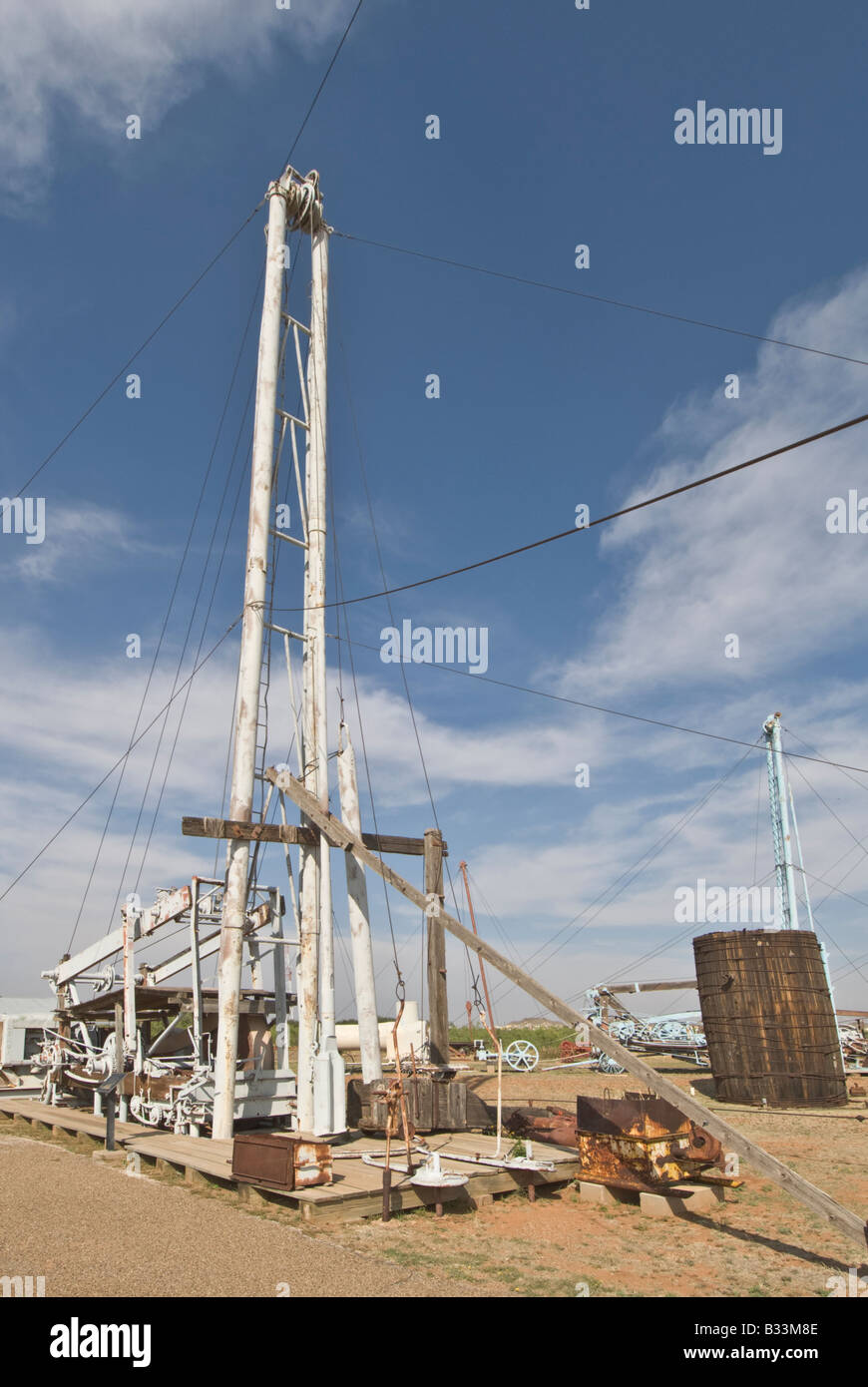 Texas Midland Permian Basin Petroleum Museum antique oil drilling rig ...