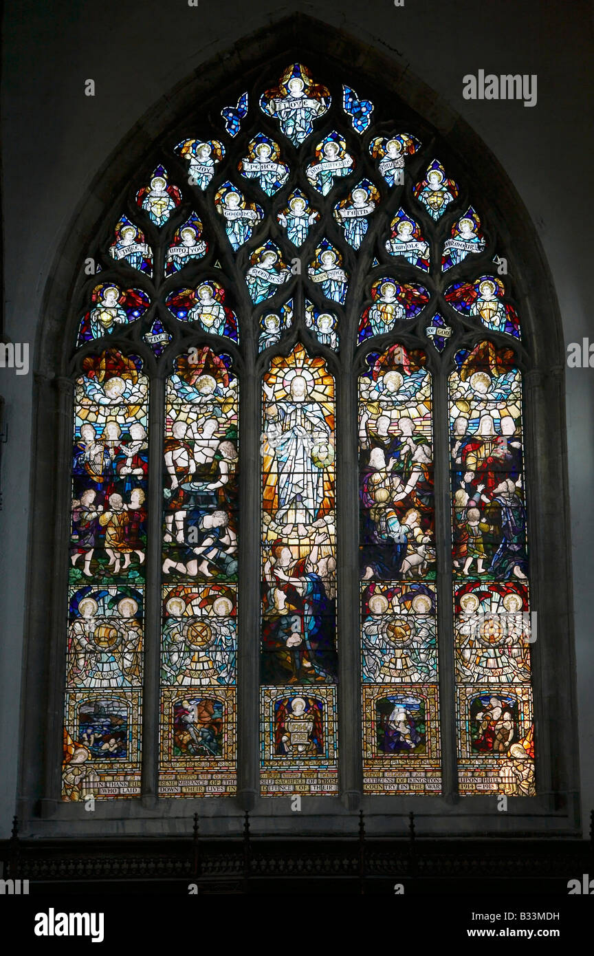 Stained glass windows holy trinity hires stock photography and images