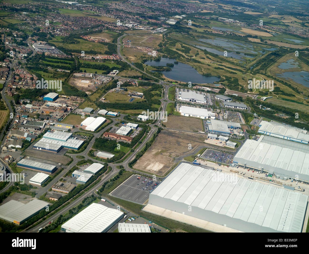 Dearne Valley Enterprise Zone, South Yorkshire, Northern England Stock