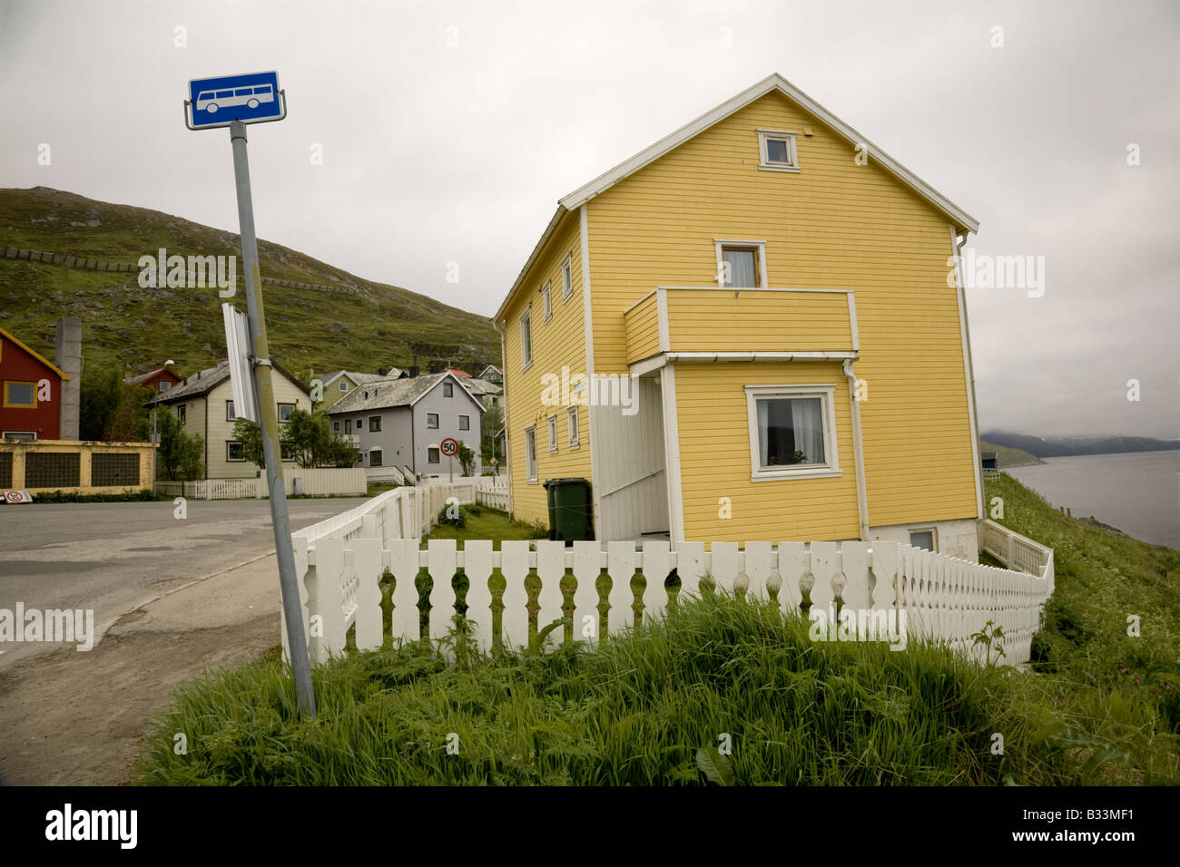 Traditional Houses in Hammerfest Stock Photo Alamy