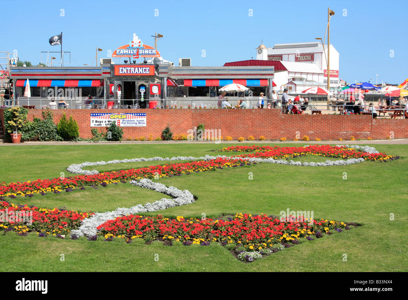 great yarmouth golden mile seafront promenade east anglia norfolk