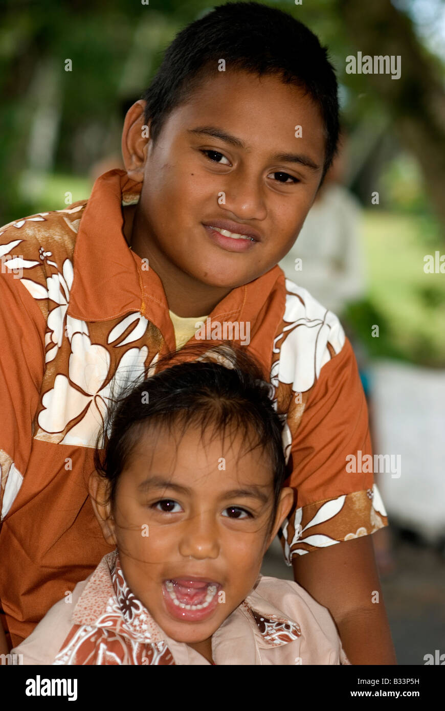 Church Goers At Avarua Cook Islands Christian Church Rarotonga Cook Islands Stock Photo Alamy