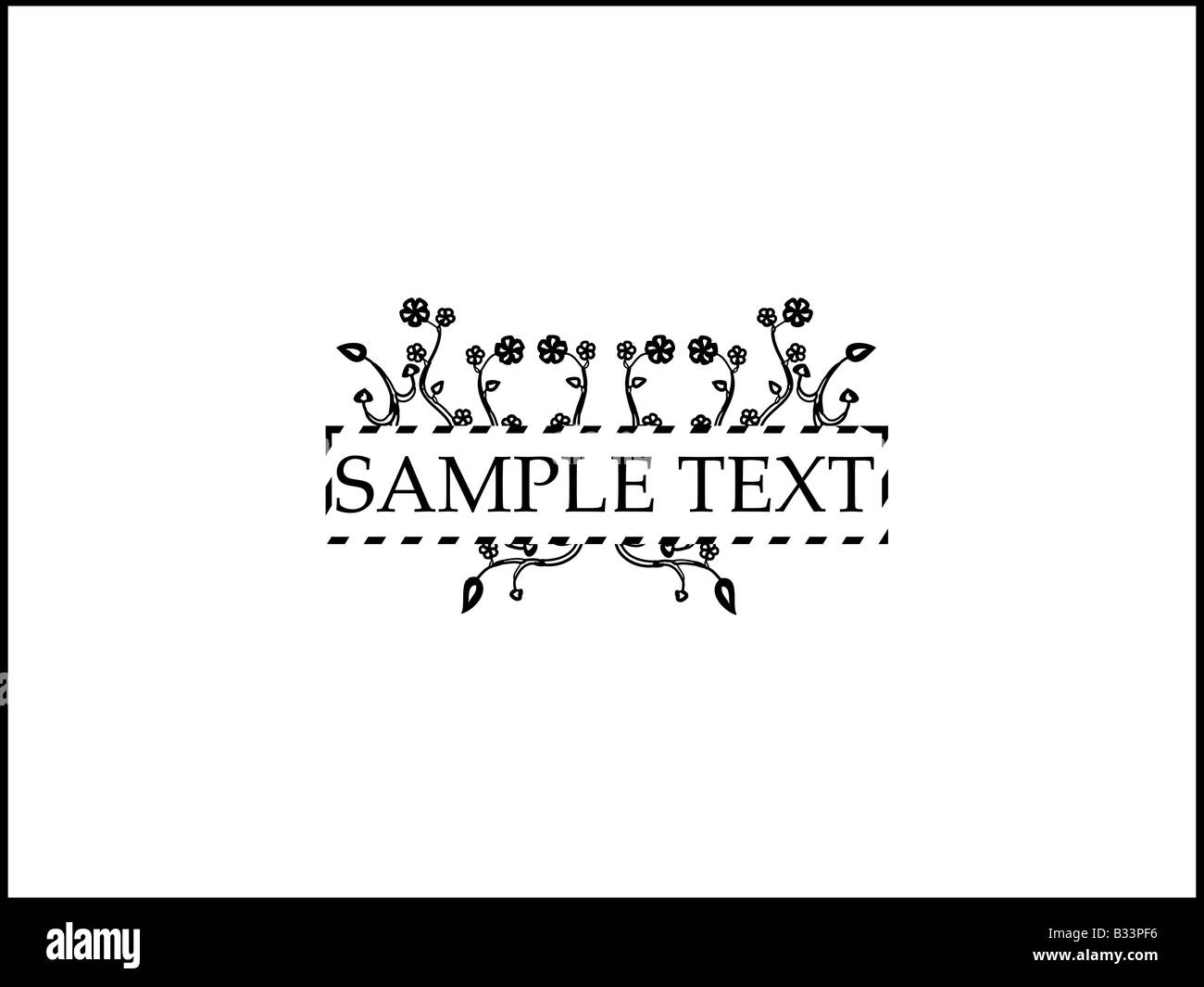 sample text with swirls Stock Photo Alamy