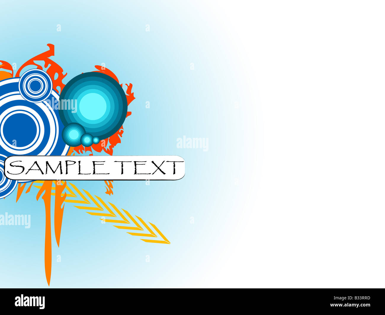 Sprayed Round Design stained circular design Stock Photo - Alamy