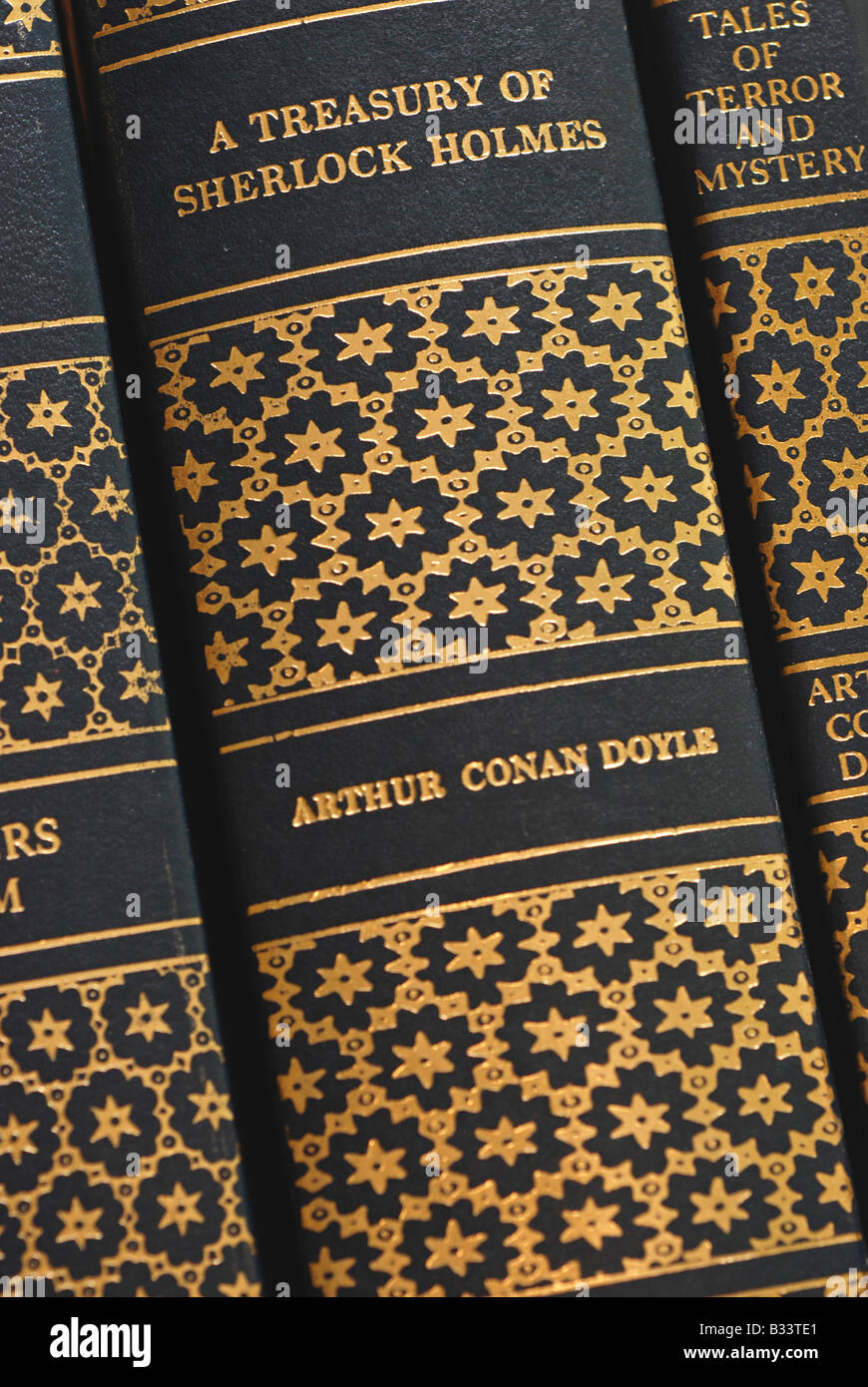 Book Spines, Arthur Conan Doyle, Sherlock Holmes Stock Photo