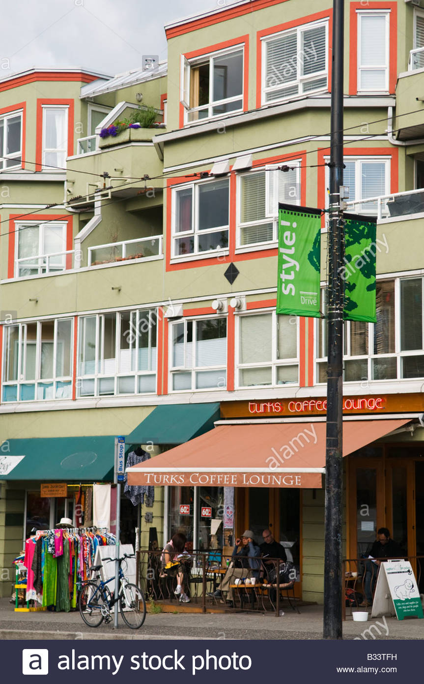 Coffee Shop Commercial Drive Stock Photos & Coffee Shop Commercial