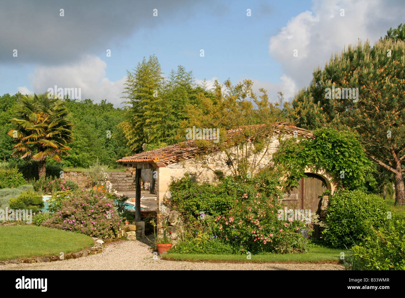French Farmhouse near bordeaux Stock Photo